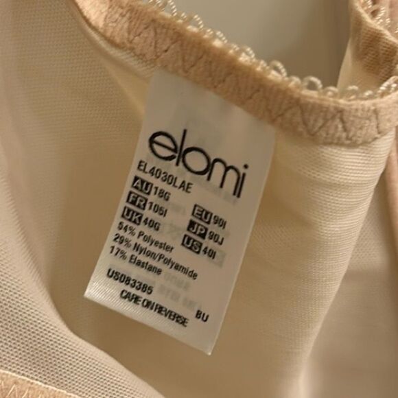 Elomi Cate Full Cup Banded Bra EL4030 Latte NEW Size 40I Underwire - Picture 12 of 14
